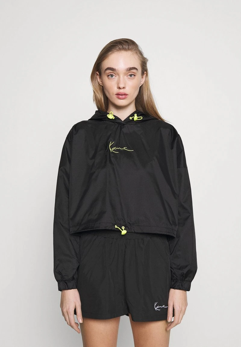 Großhandel 🔔 Karl Kani SMALL SIGNATURE CROPPED HOODIE - Kapuzenpullover - Black, Damen 😀 1 Großhandel 🔔 Karl Kani SMALL SIGNATURE CROPPED HOODIE - Kapuzenpullover - Black, Damen 😀