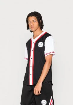 Brandneu ❤️ KARL KANI X SMILEY® OG SCRIBBLE ⚾ BASEBALL 🤩 SHIRT - Hemd - Black, Herren ⭐ -Karl Kani Verkäufe 0ba4f63404c142b1878bd49a0d9a80bd