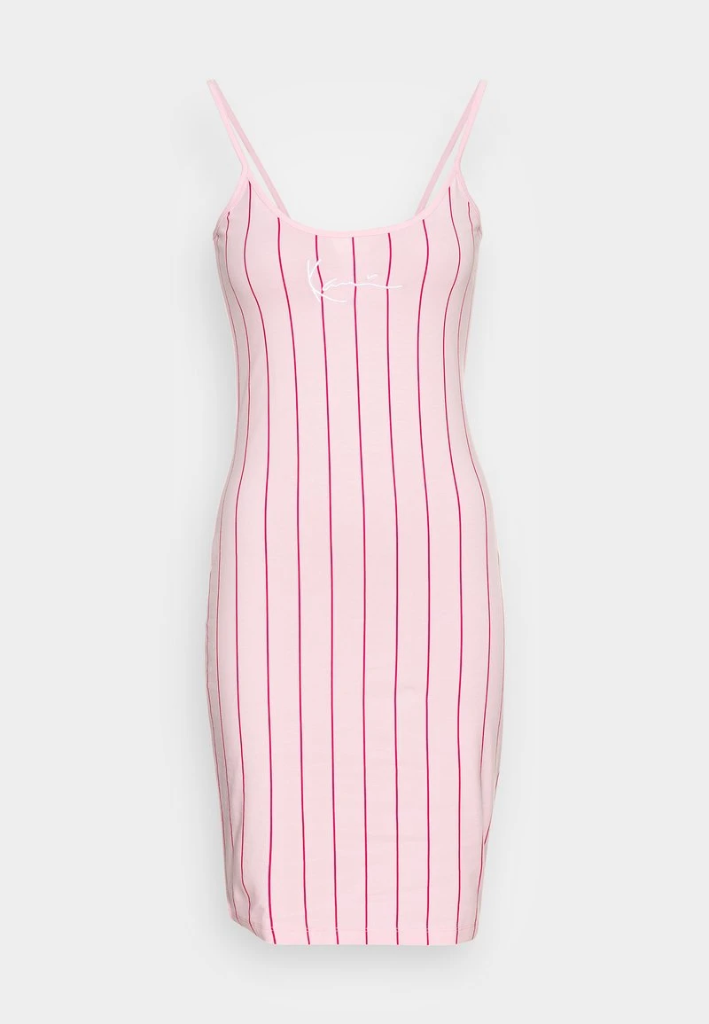 Billig ⭐ Karl Kani SMALL SIGNATURE PINSTRIPE DRESS - Jerseykleid - Rose, Damen 💯 4 Billig ⭐ Karl Kani SMALL SIGNATURE PINSTRIPE DRESS - Jerseykleid - Rose, Damen 💯 – Bild 4