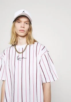 Bestpreis ✔️ Karl Kani SMALL SIGNATURE PINSTRIPE TEE - T-Shirt Print - White, Herren 🔔 -Karl Kani Verkäufe 0de2894ea81845ce89900a594ced97f9