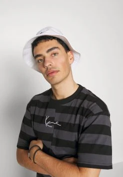 Rabatt 🤩 Karl Kani UNISEX SMALL SIGNATURE SPLIT STRIPE TEE - T-Shirt Print - Dark Grey ✨ -Karl Kani Verkäufe 10fb9db932ed484891cde161439161d8