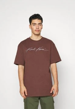 Brandneu 🧨 Karl Kani AUTOGRAPH TEE UNISEX - T-Shirt Basic - Brown 🌟 -Karl Kani Verkäufe 1202c42c3a98417da0eef18f99866221