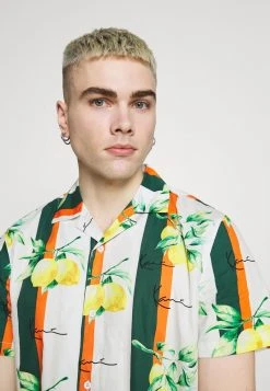 Aktion ❤️ Karl Kani CHEST SIGNATURE RESORT - Hemd - White, Herren 🛒 -Karl Kani Verkäufe 1252a042c9e4431d844c218c829f159d