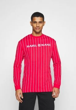 Budget 🔥 Karl Kani UNISEX RETRO PINSTRIPE - Langarmshirt - Red 🥰