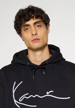 Bester Verkauf ⌛ Karl Kani SIGNATURE QUILTED BLOCK HOODIE UNISEX - Kapuzenpullover - Black 🥰 -Karl Kani Verkäufe 13aac1fc67cb4bd7a9e7c0ffb5515d7a