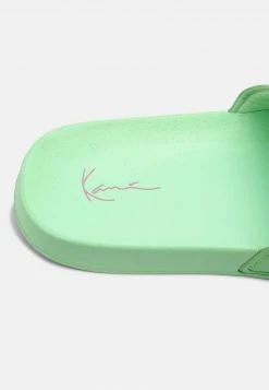 Brandneu 👏 Karl Kani SIGNATURE POOL SLIDE - Pantolette Flach - Green, Damen 🤩 -Karl Kani Verkäufe 1401d35b6a144d39a2f87c426c9349ed