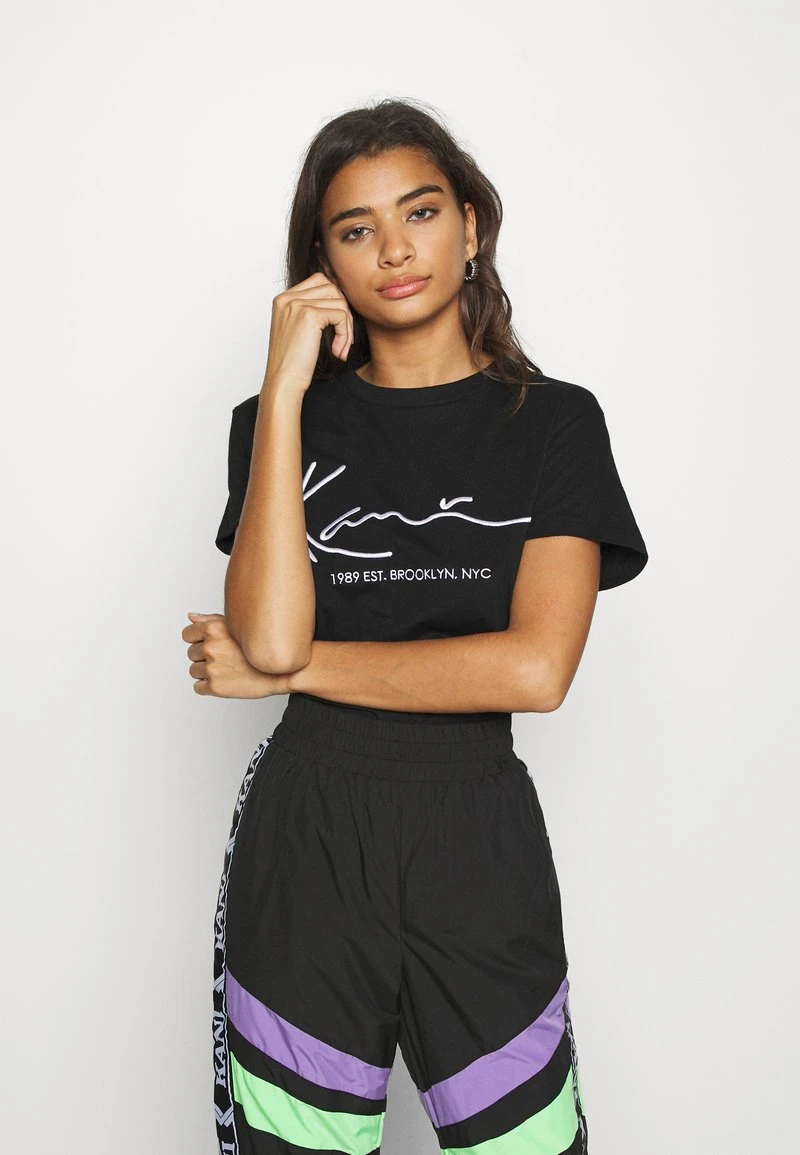 Bester Verkauf 🧨 Karl Kani SIGNATURE TEE - T-Shirt Print - Black, Damen 🔔 1 Bester Verkauf 🧨 Karl Kani SIGNATURE TEE - T-Shirt Print - Black, Damen 🔔