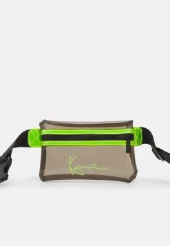 Top 10 😀 Karl Kani SIGNATURE TRANSPARENT WAIST BAG UNISEX - Gürteltasche - Lime 😉
