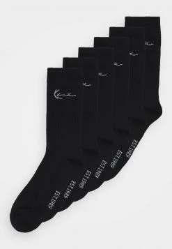Am billigsten ✨ Karl Kani SIGNATURE 🌟 SOCKS 6 PACK - Socken - Black, Herren 🛒