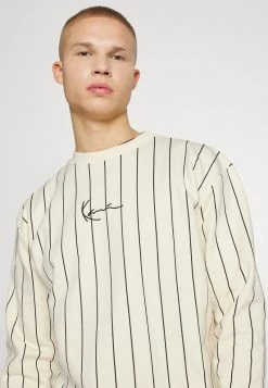 Auslauf 🎉 Karl Kani UNISEX SMALL SIGNATURE PINSTRIPE CREW - Sweatshirt - Cream 😀 -Karl Kani Verkäufe 19681e9346e643778e075b122c9f085e