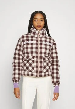 Am billigsten 🎁 Karl Kani RETRO REVERSIBLE PUFFER JACKET - Winterjacke - Taupe, Damen 🎁