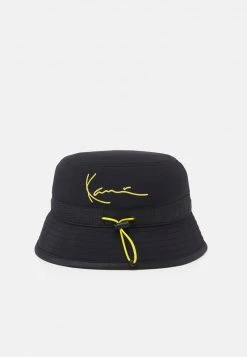Coupon ⭐ Karl Kani SIGNATURE BUCKET HAT UNISEX - Hut - Black ✔️