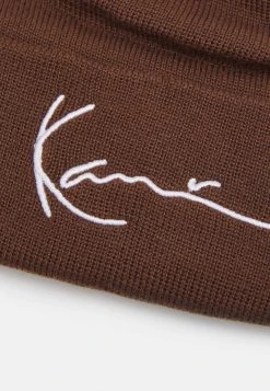Am billigsten ✔️ Karl Kani SIGNATURE BEANIE UNISEX - Mütze - Dark Brown 🎁 -Karl Kani Verkäufe 260aebf17e814b13840204feac7fb50e
