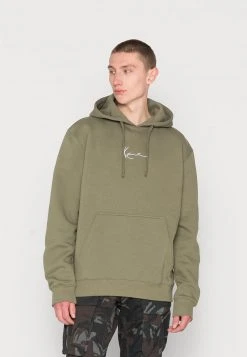 Großhandel 🔔 Karl Kani SMALL SIGNATURE ESSENTIAL HOODIE UNISEX - Sweatshirt - Military Green ✨
