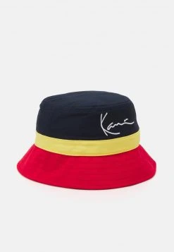 Bestpreis 🔥 Karl Kani SIGNATURE BLOCK BUCKET UNISEX - Hut - Yellow/navy/red 😍
