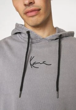 Bester Verkauf 😍 Karl Kani UNISEX SMALL SIGNATURE OS HOODIE BLEACHED - Sweatshirt - Grey ⌛ -Karl Kani Verkäufe 281e0d54ac25411cab7e878b2be2be96