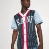Billig 🔔 Karl Kani COLLEGE BLOCK PINSTRIPE ⚾ BASEBALL 🌟 SHIRT - Hemd - Navy, Herren ✔️ -Karl Kani Verkäufe 2921956868764e5587d0c76edeb0753c