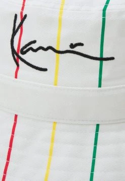 Bestpreis 🧨 Karl Kani SIGNATURE PINSTRIPE BUCKET HAT UNISEX - Hut - White 🌟 -Karl Kani Verkäufe 2ce5ee25f3f2458d87251470d612c853