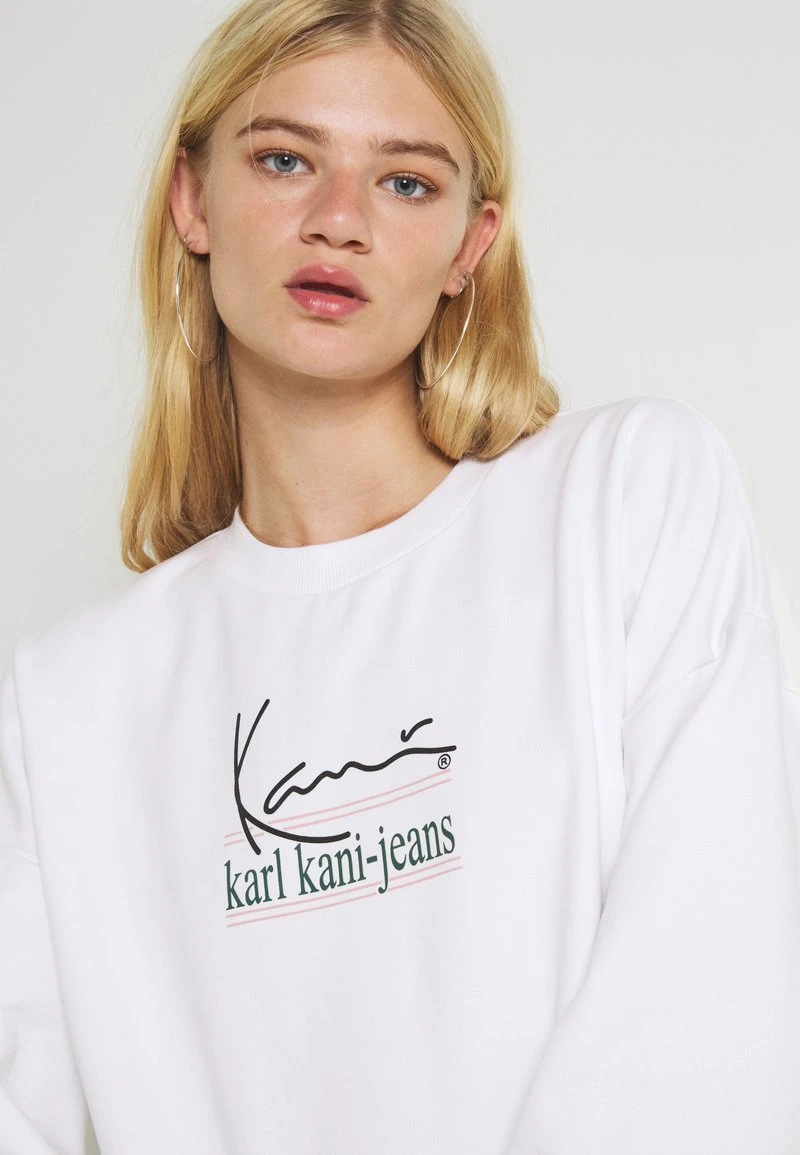 Schlussverkauf ⭐ Karl Kani SIGNATURE CREW - Sweatshirt - White, Damen 🎁 4 Schlussverkauf ⭐ Karl Kani SIGNATURE CREW - Sweatshirt - White, Damen 🎁 – Bild 4
