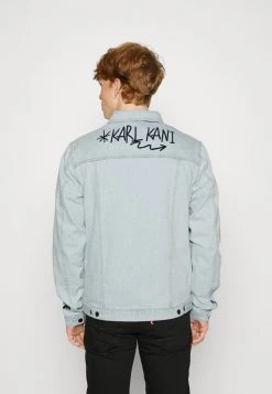 Billig ❤️ KARL KANI X SMILEY® RETRO SCRIBBLE JACKET UNISEX - 👍 Jeansjacke - Bleached Blue 🧨 -Karl Kani Verkäufe 2eda2dd686b34ceda590a39da6a82f7d