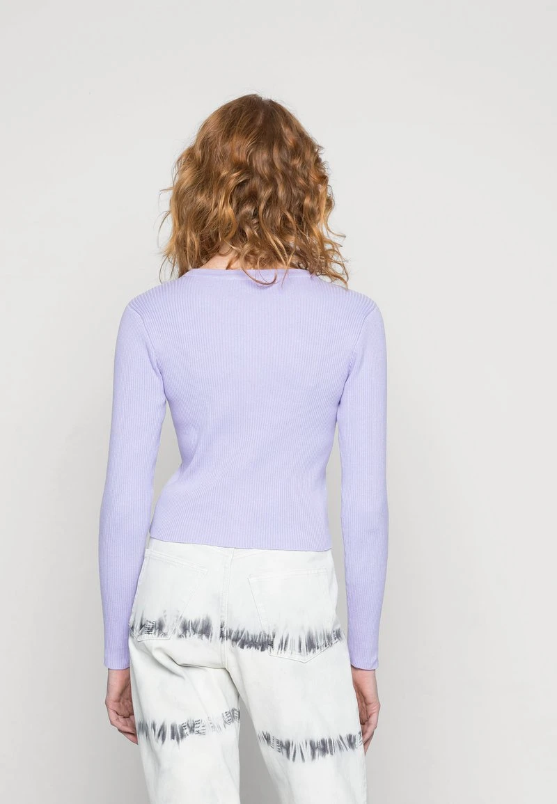 Auslauf ❤️ Karl Kani CHEST SIGNATURE BOLERO PURPLE - Strickjacke - Purple, Damen ✨ 3 Auslauf ❤️ Karl Kani CHEST SIGNATURE BOLERO PURPLE - Strickjacke - Purple, Damen ✨ – Bild 3