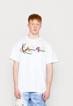 Schlussverkauf 🔔 Karl Kani SIGNATURE PRINT TEE UNISEX - T-Shirt Print - White ✨
