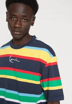 Top 10 🛒 Karl Kani SMALL SIGNATURE STRIPE TEE UNISEX - T-Shirt Print - Navy 🛒 -Karl Kani Verkäufe 3a86c826461d45348e83c3411bfd8bde