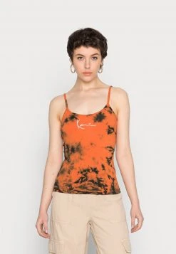 Bestpreis ✨ Karl Kani SMALL SIGNATURE TIE DYE - Top - Black, Damen 😍