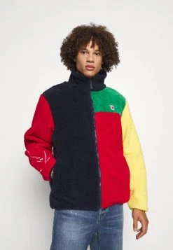 Am billigsten ❤️ Karl Kani SIGNATURE BLOCK TEDDY JACKET UNISEX - Fleecejacke - Navy ✔️