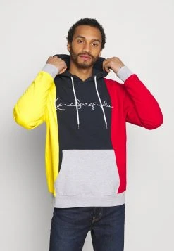 Budget ✔️ Karl Kani ORIGINALS BLOCK HOODIE - Sweatshirt - Navy, Herren 🥰