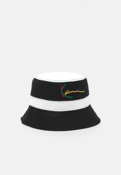 Blitzangebot ✔️ Karl Kani SIGNATURE PINSTRIPE BUCKET HAT UNISEX - Hut - Black 🔔