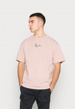 Beste Bewertungen von ❤️ Karl Kani SMALL SIGNATURE WASHED TEE - T-Shirt Basic - Rose, Unisex ⌛