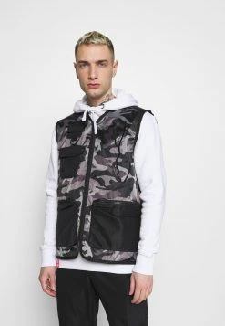 Bestpreis 🔥 Karl Kani SIGNATURE UTILITY VEST - Weste - Black, Herren ✨