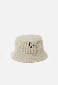 Aktion 😀 Karl Kani SIGNATURE FUZZY BUCKET HAT UNISEX - Hut - Sand 👍