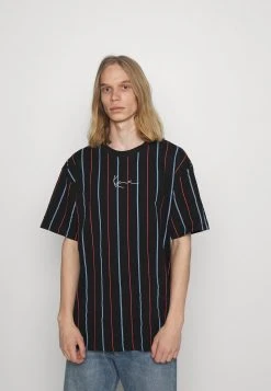 Großhandel 👍 Karl Kani SMALL SIGNATURE PINSTRIPE TEE - T-Shirt Print - Black, Herren 😀