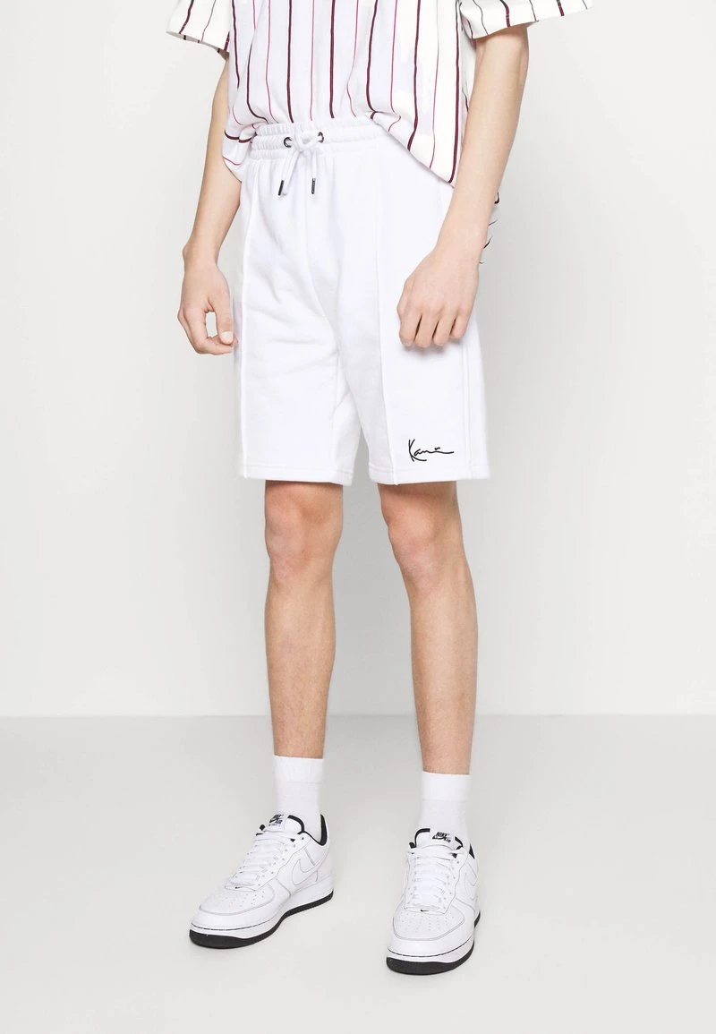 Angebote 😀 Karl Kani SMALL SIGNATURE - Shorts - White, Herren 😉 1 Angebote 😀 Karl Kani SMALL SIGNATURE - Shorts - White, Herren 😉