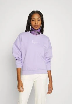 Bestes Angebot 😍 Karl Kani SMALL SIGNATURE CREW - Sweatshirt - Purple, Damen ❤️