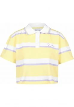 Bester Verkauf 🤩 Karl Kani SIGNATURE STRIPE - Poloshirt - Light Yellow /purple, Damen 👏