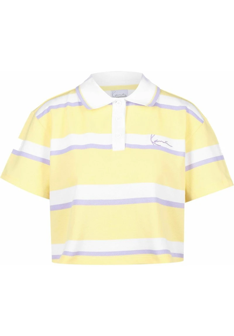 Bester Verkauf 🤩 Karl Kani SIGNATURE STRIPE - Poloshirt - Light Yellow /purple, Damen 👏 1 Bester Verkauf 🤩 Karl Kani SIGNATURE STRIPE - Poloshirt - Light Yellow /purple, Damen 👏