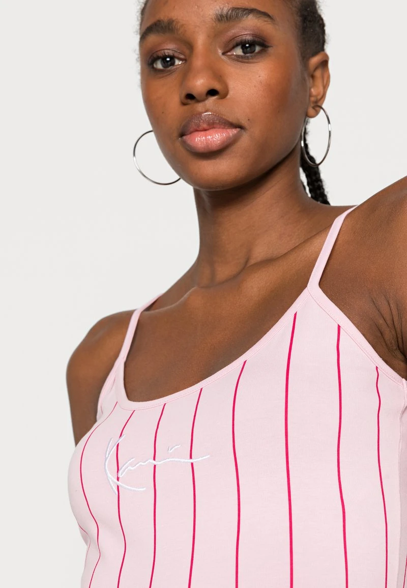 Billig ⭐ Karl Kani SMALL SIGNATURE PINSTRIPE DRESS - Jerseykleid - Rose, Damen 💯 5 Billig ⭐ Karl Kani SMALL SIGNATURE PINSTRIPE DRESS - Jerseykleid - Rose, Damen 💯 – Bild 5