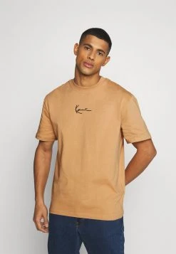 Brandneu 🔥 Karl Kani SMALL SIGNATURE TEE UNISEX - T-Shirt Print - Beige ⭐