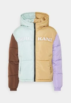 Coupon 🔔 Karl Kani RETRO BLOCK HOODED PUFFER JACKET - Winterjacke - Sand, Damen ⌛ -Karl Kani Verkäufe 55b674bcce67480c98ebba19c0b655b2