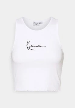Blitzangebot 🔔 Karl Kani SIGNATURE CROP - Top - White, Damen ⭐ -Karl Kani Verkäufe 58486be3cd4746e3aa5d67a6bfe98200