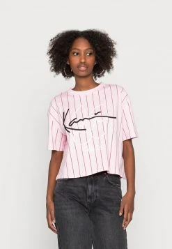 Bester Verkauf 💯 Karl Kani SIGNATURE CROP TEE - T-Shirt Print - Rose, Damen ✨