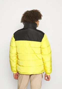 Brandneu ✔️ Karl Kani RETRO BLOCK PUFFER JACKET UNISEX - Winterjacke - Black/yellow 👏 -Karl Kani Verkäufe 665c9091fbc0425a9aa2c602eedbffa0