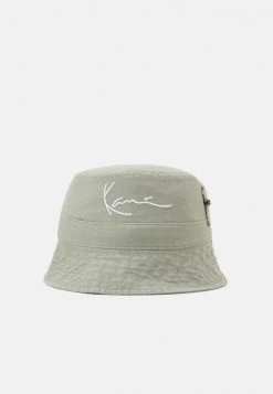 Aktion 😉 Karl Kani SIGNATURE WASHED ZIP BUCKET HAT UNISEX - Hut - Dark Mint ⭐