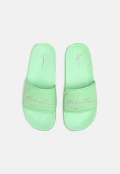 Brandneu 👏 Karl Kani SIGNATURE POOL SLIDE - Pantolette Flach - Green, Damen 🤩 -Karl Kani Verkäufe 67985d319f0543a2b3b416d00eef0cd1