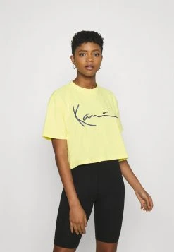 Bestes Angebot 🥰 Karl Kani SIGNATURE TEE - T-Shirt Print - Lime, Damen 🔔