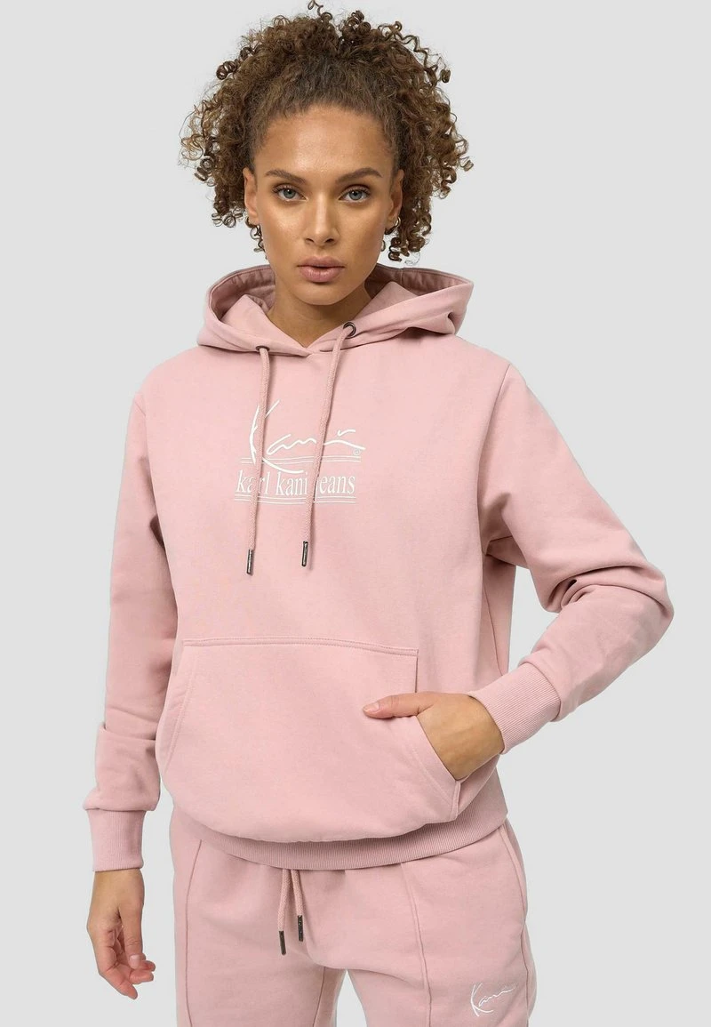 Coupon ✔️ Karl Kani SIGNATURE - Kapuzenpullover - Rose, Damen ❤️ 1 Coupon ✔️ Karl Kani SIGNATURE - Kapuzenpullover - Rose, Damen ❤️