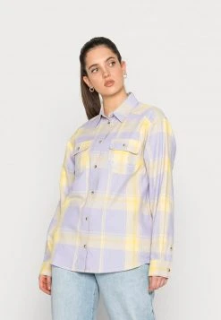 Aktion 🤩 Karl Kani CHEST SIGNATURE - Hemdbluse - Purple, Damen 🎉